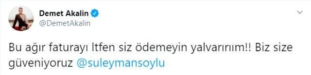 Demet Akalın, Süleyman Soylu'nun istifasına çok üzüldü Demet Akalın, Süleyman Soylu'nun istifasına çok üzüldü