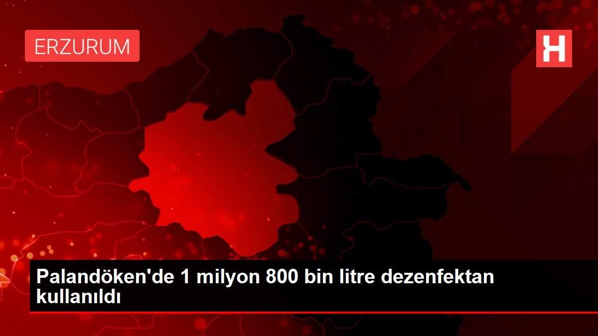 Palandöken'de 1 milyon 800 bin litre dezenfektan kullanıldı