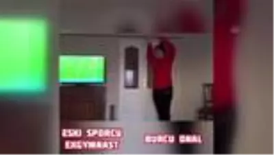 Milli cimnastikçilerden videolu Evde Kal mesajı