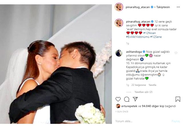 Pınar Altuğ, eşini dudağından öptüğü pozunu paylaştığı için kendisine 'Biraz edep' diyen takipçisine tepki gösterdi
