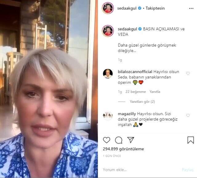 Seda Akgül, Söylemezsem Olmaz programına veda etti.