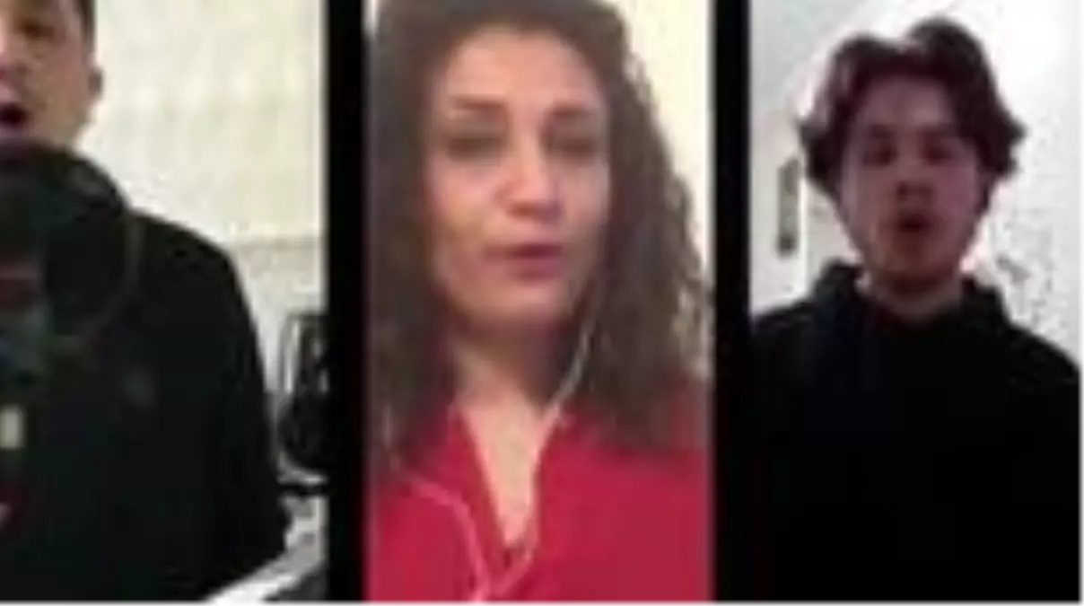 Üniversite öğrencileri evlerinden söyledikleri türküyle 'evde kal' çağrısı yaptı