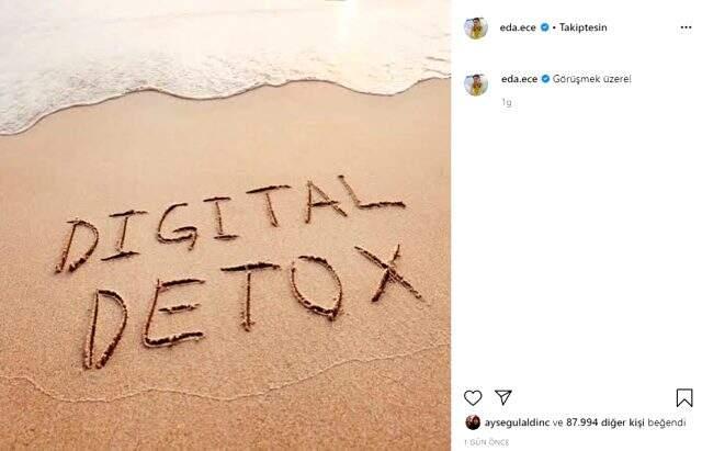 Oyuncu Eda Ece, bir süre Instagram hesabını kullanmama kararı aldı
