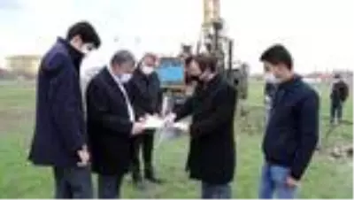 Çubuk'ta yapılacak yüzme havuzunun etüt çalışmaları başladı