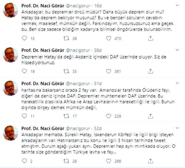 Prof. Dr. Naci Görür'den Hatay'daki depremlerle ilgili açıklama