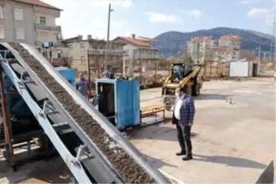Akseki Belediyesi parke üretim tesisi kurdu