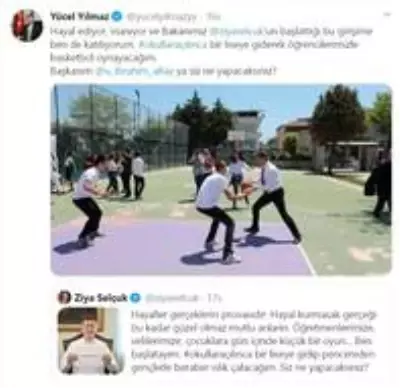 Başkan Yılmaz'dan öğrencilere basketbol sözü