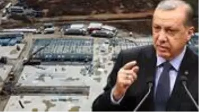 Erdoğan'ın "45 gün içinde bitireceğiz" dediği hastane yükselmeye başladı.