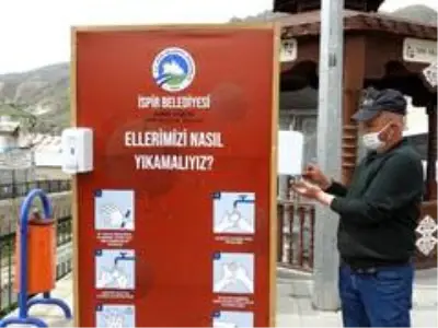 İspir'de dezenfekte üniteleri halkın hizmetinde İspir'de dezenfekte üniteleri halkın hizmetinde
