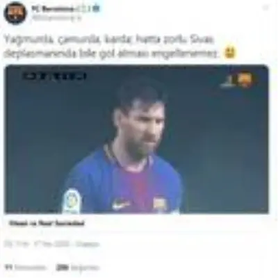 Dünya devi Barcelona'dan Sivas paylaşımı