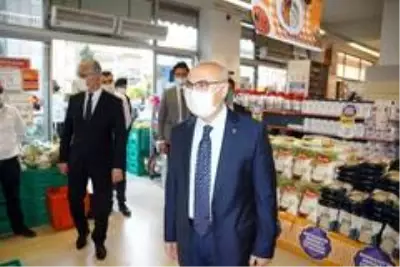 Vali Köşger, yasak öncesi işletmeleri denetledi Vali Köşger, yasak öncesi işletmeleri denetledi