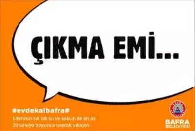 Bafra Belediyesinden Kovid-19'a karşı yöresel dille uyarı Bafra Belediyesinden Kovid-19'a karşı yöresel dille uyarı