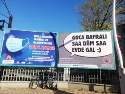 Bafra Belediyesinden Kovid-19'a karşı yöresel dille uyarı Bafra Belediyesinden Kovid-19'a karşı yöresel dille uyarı