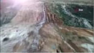 Gümüşhane'de Pamukkale travertenlerini anımsatan görüntü! Sondajdan kalsiyum karbonatlı su fışkırdı