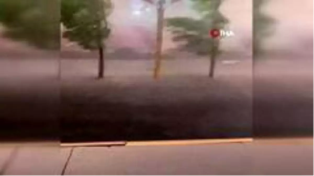 Çin'de dolu fırtınası paniğe neden oldu