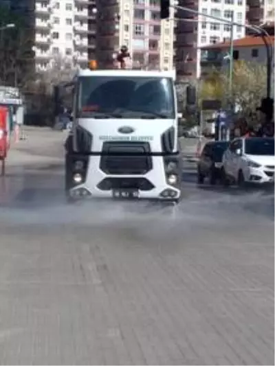 Kızılcahamam'da koronavirüs temizliği