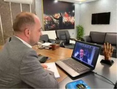 AK Parti Genel Başkan Yardımcı Nurettin Canikli ile telekonferans sistemiyle görüştüler AK Parti Genel Başkan Yardımcı Nurettin Canikli ile telekonferans sistemiyle görüştüler