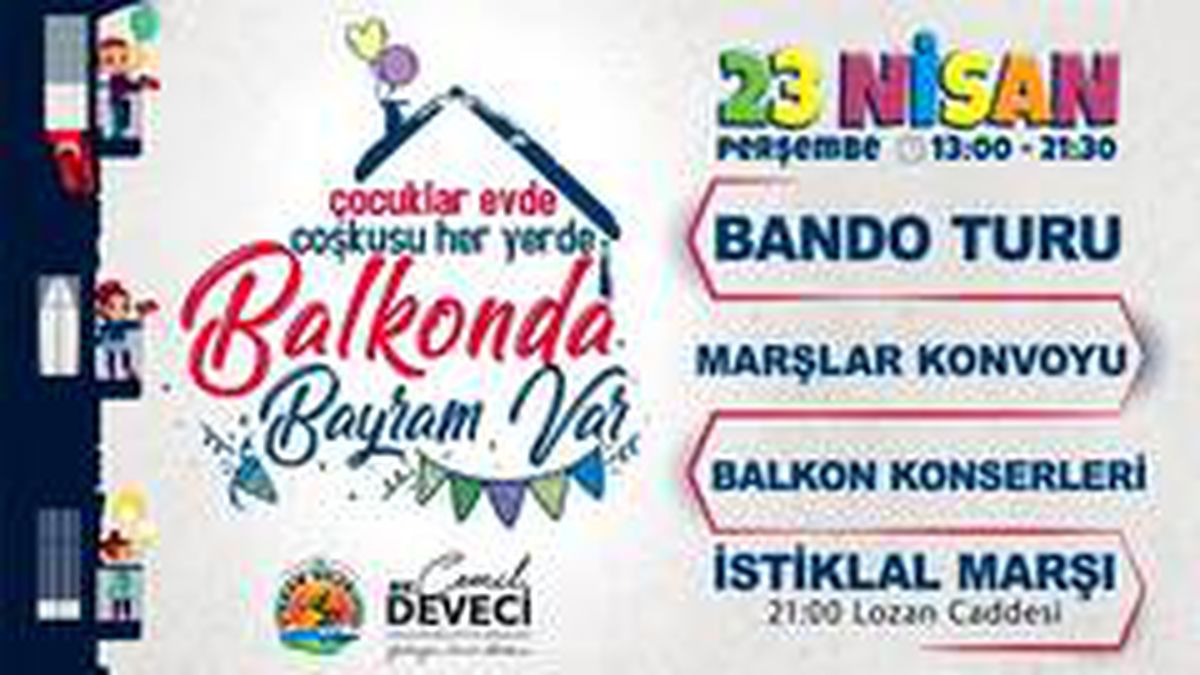 Atakumlular 23 Nisan'ı balkonlarda kutlayacak