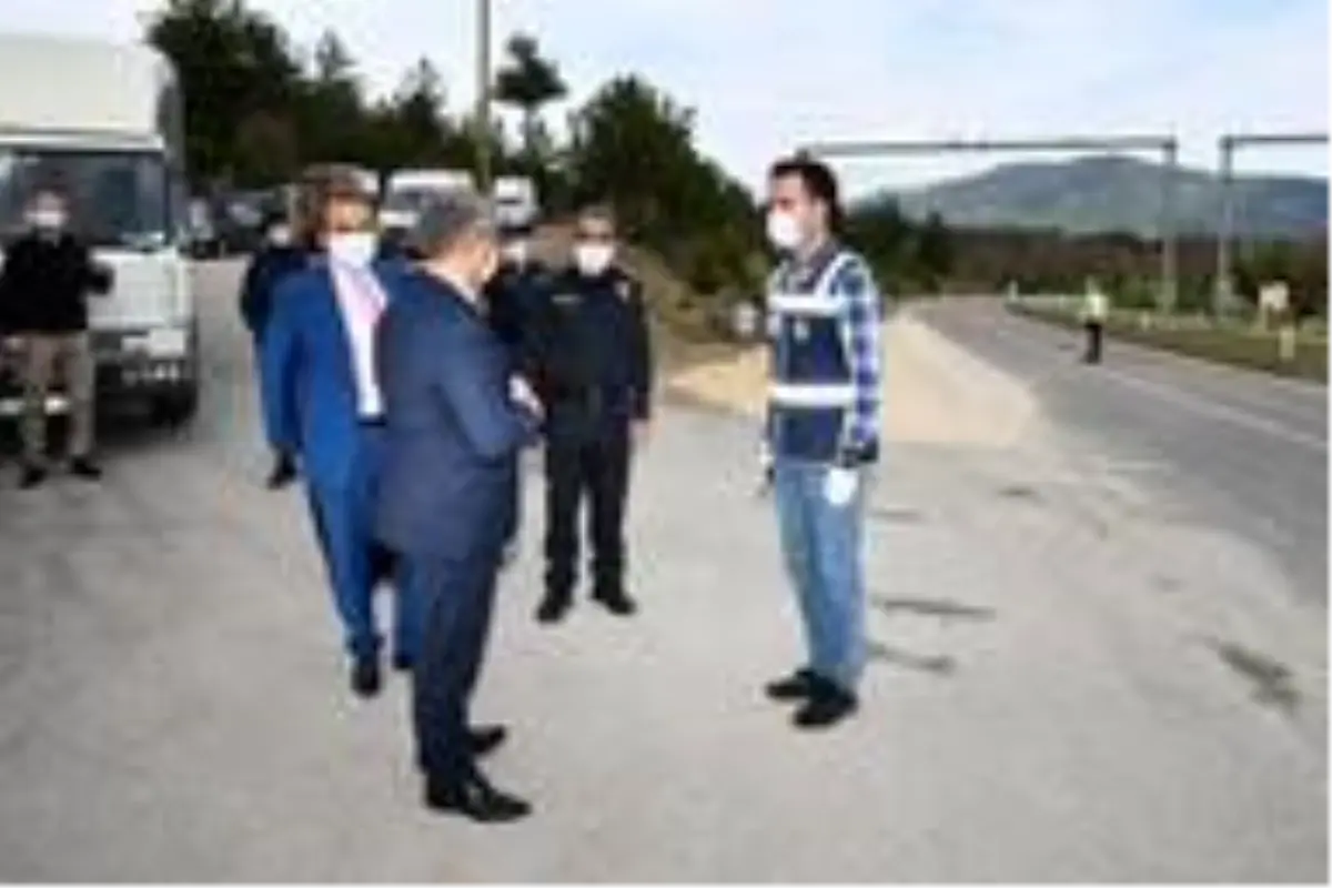 Vali kontrol noktalarını inceledi