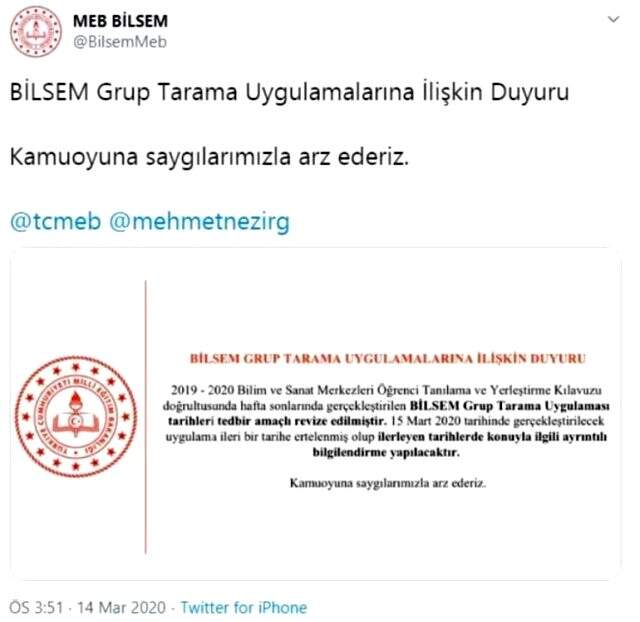 BİLSEM sonuçları açıklandı mı? Bilsem sonuçları belli oldu mu? Bilsem nedir? MEB'ten BİLSEM açıklaması!