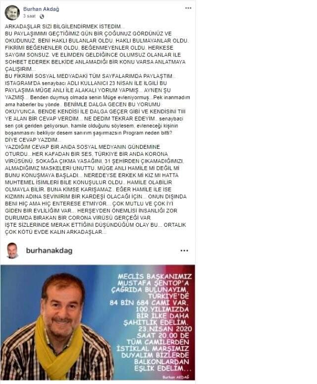 Müge Anlı'nın hamile olduğunu ileri süren eski eşinden yeni paylaşım: Tiye alan bir cevap verdim Müge Anlı'nın hamile olduğunu ileri süren eski eşinden yeni paylaşım: Tiye alan bir cevap verdim