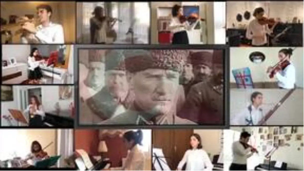 Narlıdereli çocuklar, İstiklal Marşı'nı evlerinde enstrümanlarıyla seslendirdi