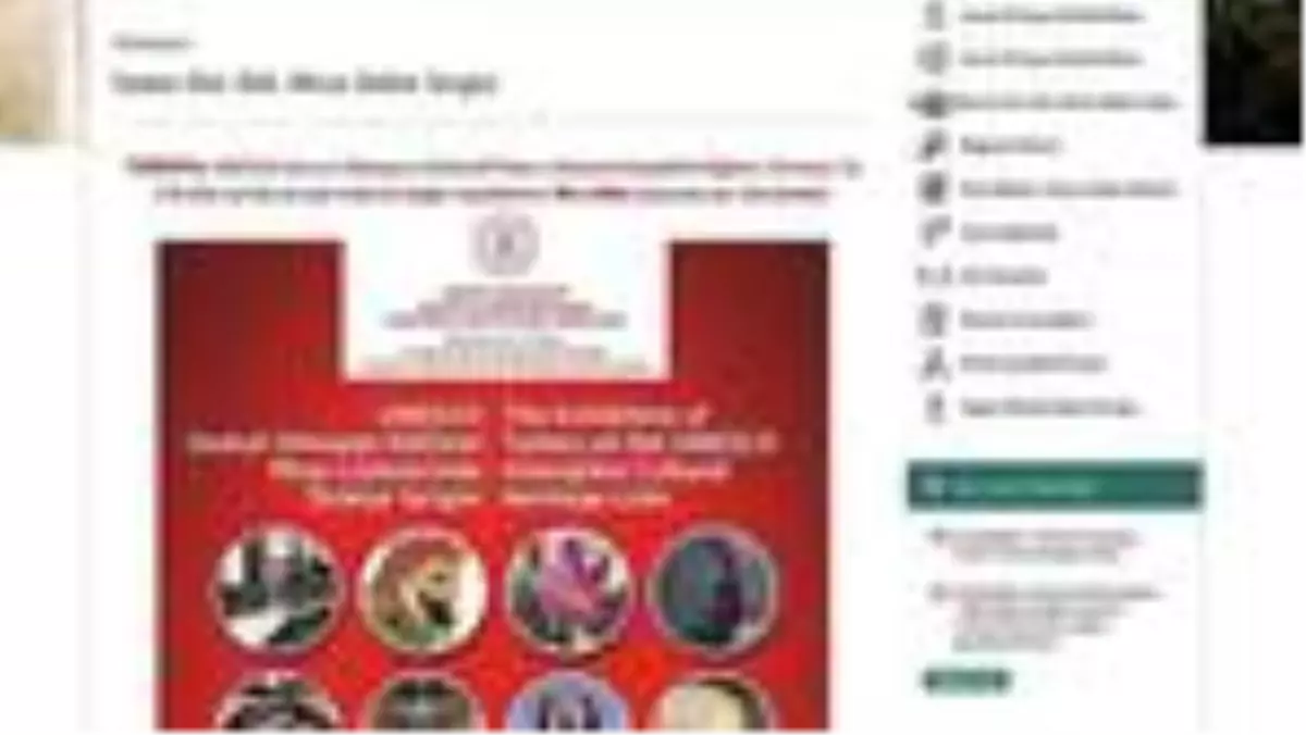 'Somut olmayan kültürel miras' online sergisi