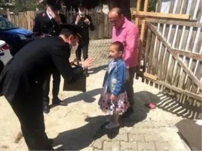 Mudurnu'da jandarmadan şehit ailelerine 23 Nisan sürprizi