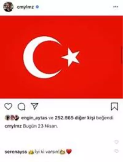 Serenay Sarıkaya'dan Cem Yılmaz'a romantik mesaj Serenay Sarıkaya'dan Cem Yılmaz'a romantik mesaj