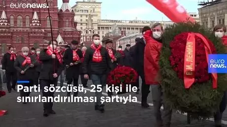 Sovyetler Birliği'nin kurucusu Lenin, 150. doğum gününde koronavirüs kısıtlamaları gölgesinde anıldı Sovyetler Birliği'nin kurucusu Lenin, 150. doğum gününde koronavirüs kısıtlamaları gölgesinde anıldı