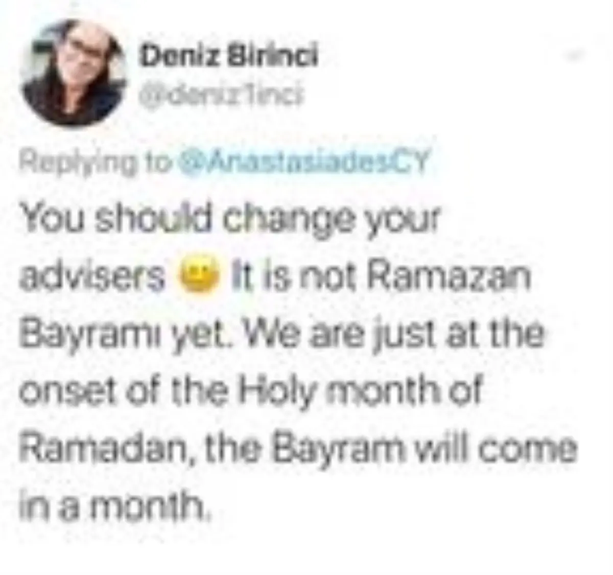 Rum lider, 'Ramazan Ayı' yerine 'Ramazan Bayramı' mesajı tepki gördü