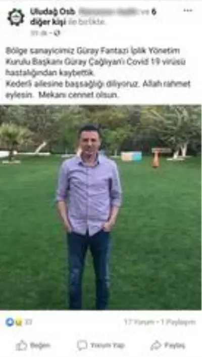 Bursalı tekstilci korona virüsüne yenik düştü Bursalı tekstilci korona virüsüne yenik düştü