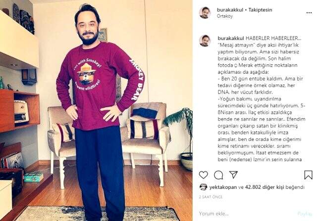Koronavirüse yenen sunucu Burak Akkul, 17 kilo verdi