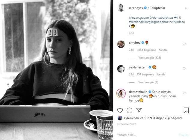 Serenay Sarıkaya, Cem Yılmaz'la karantinada okey oynadı