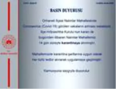 Bursa'da 1 mahalle karantinaya alındı Bursa'da 1 mahalle karantinaya alındı