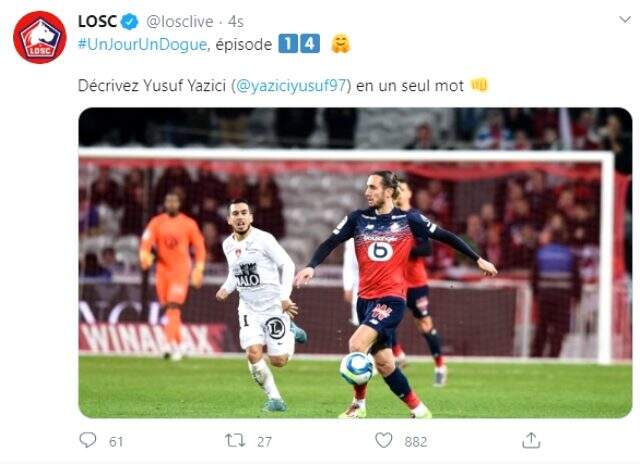 Lille taraftarı, Yusuf Yazıcı'nın hayal kırıklığı yarattığı düşüncesinde