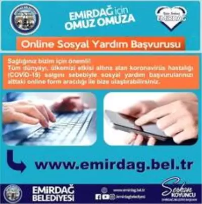 Emirdağ Belediyesi'nden Online Sosyal Yardım başvuruları Emirdağ Belediyesi'nden Online Sosyal Yardım başvuruları