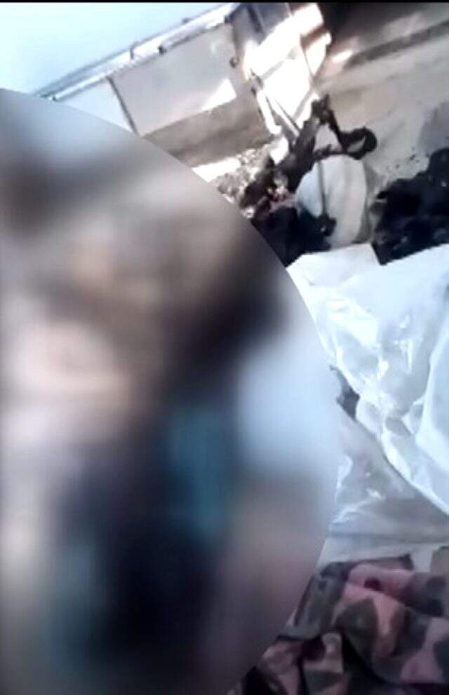 Afrin'de 40 kişinin öldüğü PKK saldırısının ardından patlama yeri görüntülendi