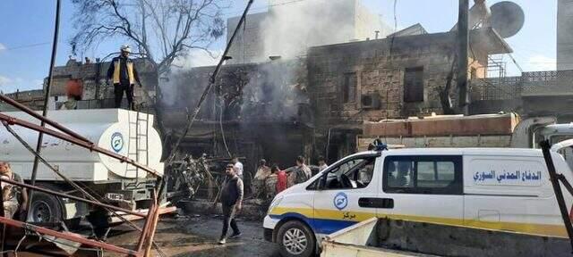 Afrin'de bomba yüklü yakıt tankeriyle terör saldırısı: Ölen sivil sayısı 23'e yükseldi Afrin'de bomba yüklü yakıt tankeriyle terör saldırısı: Ölen sivil sayısı 23'e yükseldi