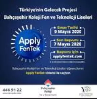 Türkiye'nin ilk lise kabul modeli 'Apply Fentek' için başvurular başladı Türkiye'nin ilk lise kabul modeli 'Apply Fentek' için başvurular başladı