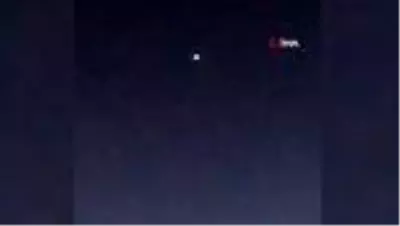Gökyüzündeki sıralı ışıkları ilk kez gören gençler o anları anlattı