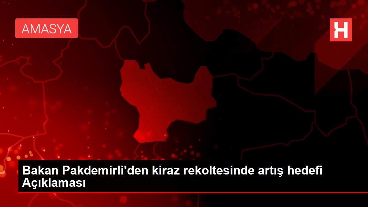Bakan Pakdemirli'den kiraz rekoltesinde artış hedefi Açıklaması