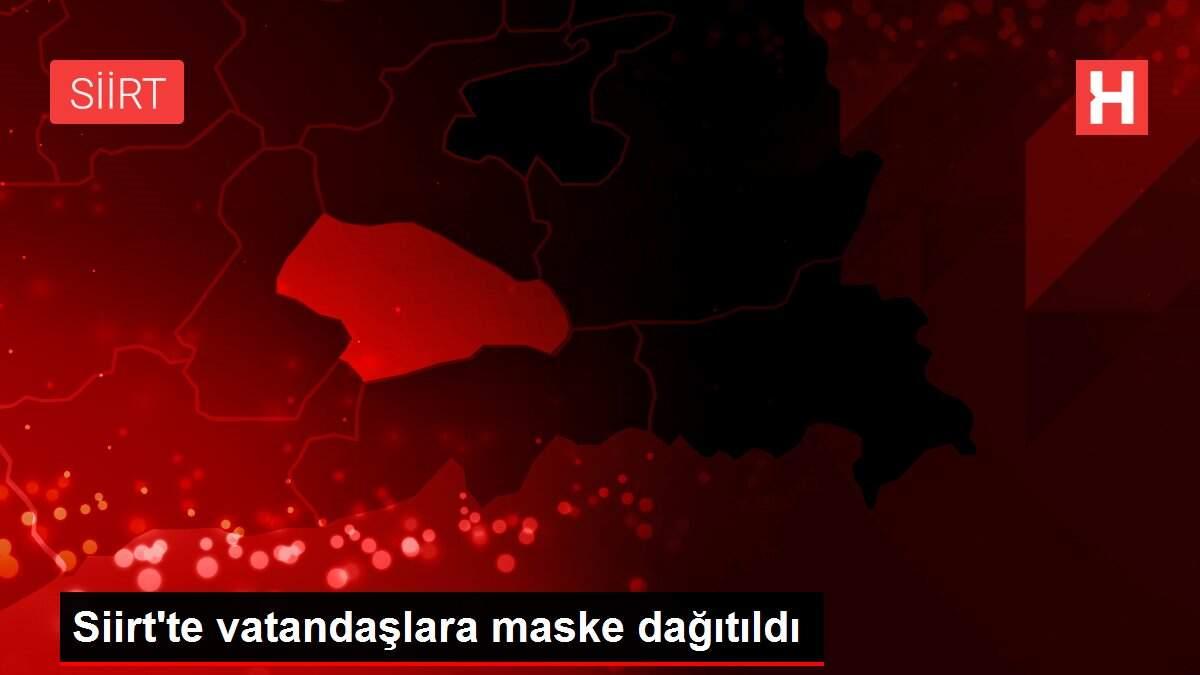Siirt'te vatandaşlara maske dağıtıldı