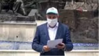 Uşak'ta sosyal mesafeli 1 Mayıs kutlaması