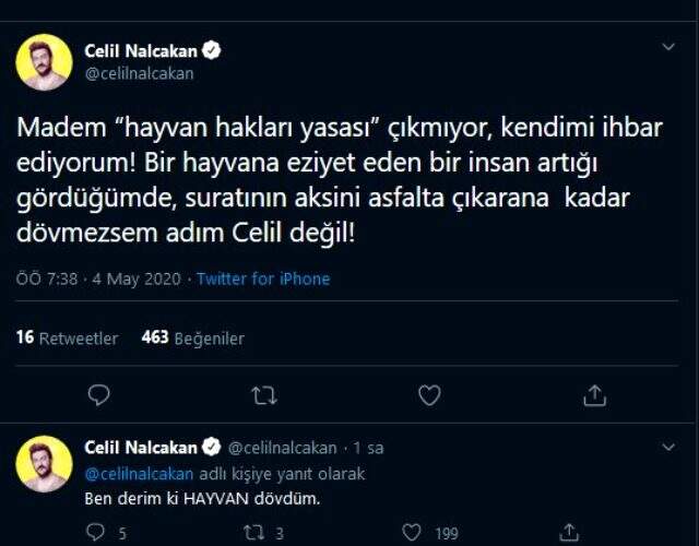 Oyuncu Celil Nalçakan isyan etti: Hayvana eziyet edeni görürsem döveceğim