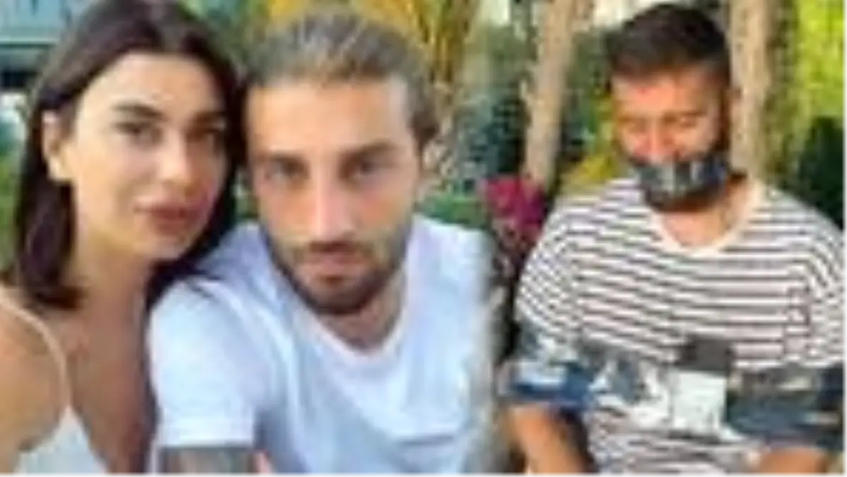 Ebru Şancı, futbolcu eşi Alpaslan Öztürk'ü sandalyeye bantladı!