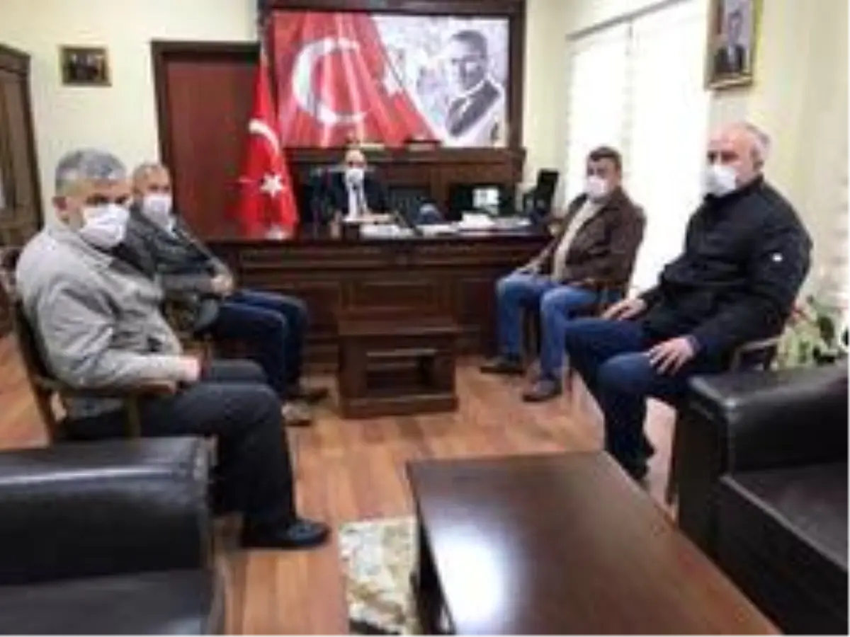 Gazeteciler Kaymakam Vedat Yılmaz'ı ziyaret ettiler