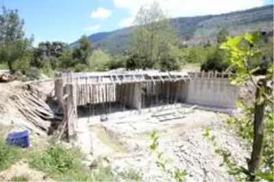 Kaş Belediyesi yeni köprü yapıyor Kaş Belediyesi yeni köprü yapıyor