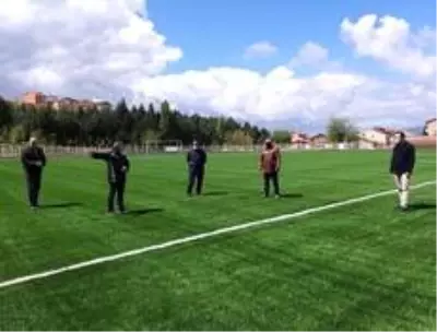 Salon ve stadyum sportif faaliyetlere hazır Salon ve stadyum sportif faaliyetlere hazır