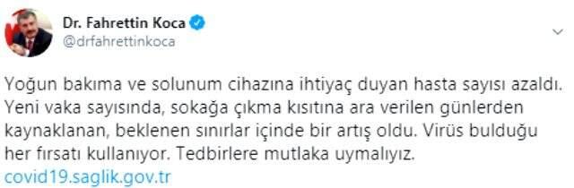 'Yeni vaka sayısında artış oldu' diyen Bakan Koca'dan vatandaşlara önemli çağrı